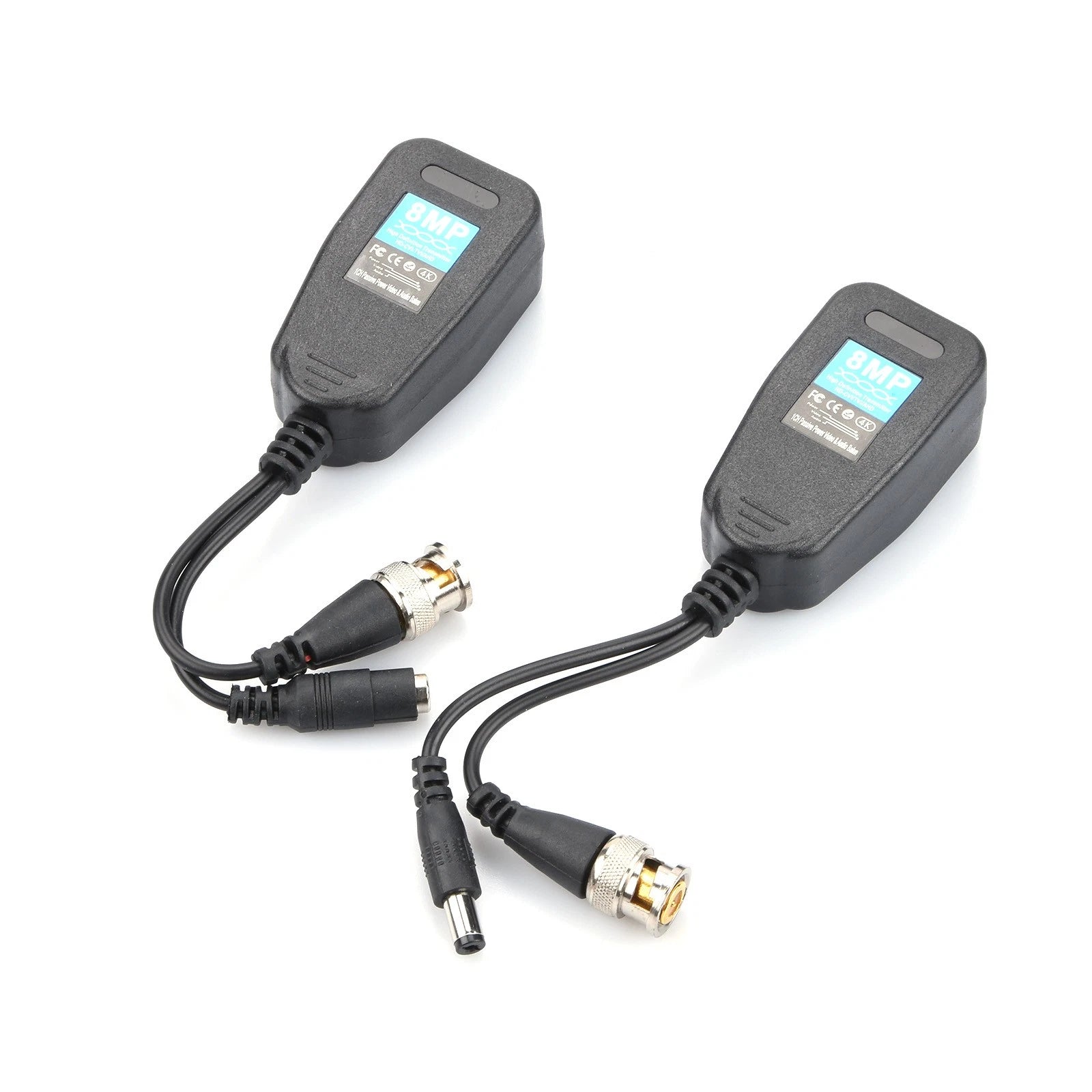 1 Pair Passive Video Data Power Balun Power Connector Accessories Bnc