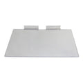 4"x 10" Slatwall Shoe Shelf Flat Styrene Clear Acrylic Display