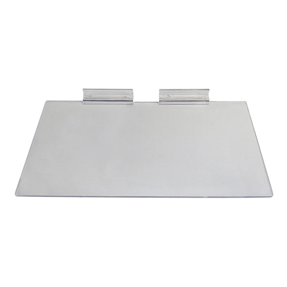 4"x 10" Slatwall Shoe Shelf Flat Styrene Clear Acrylic Display