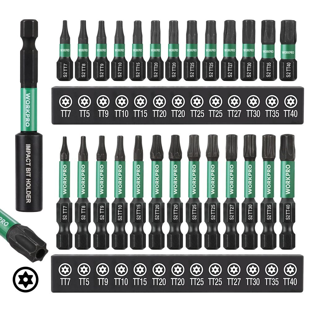 WORKPRO 27-Piece Impact Torx Bit Set by WORKPRO