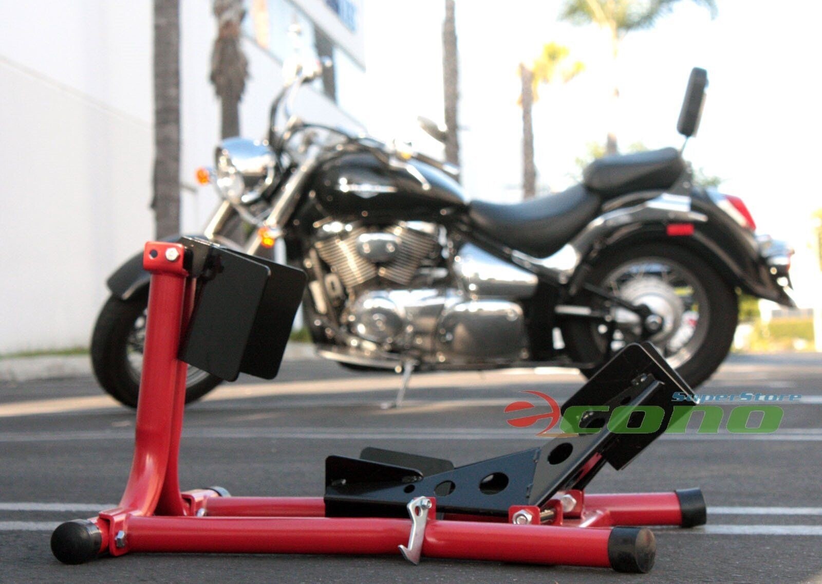 Motorcycle Sport Bike Upright Front Wheel Chock Lift Stand 17" -21" Tires