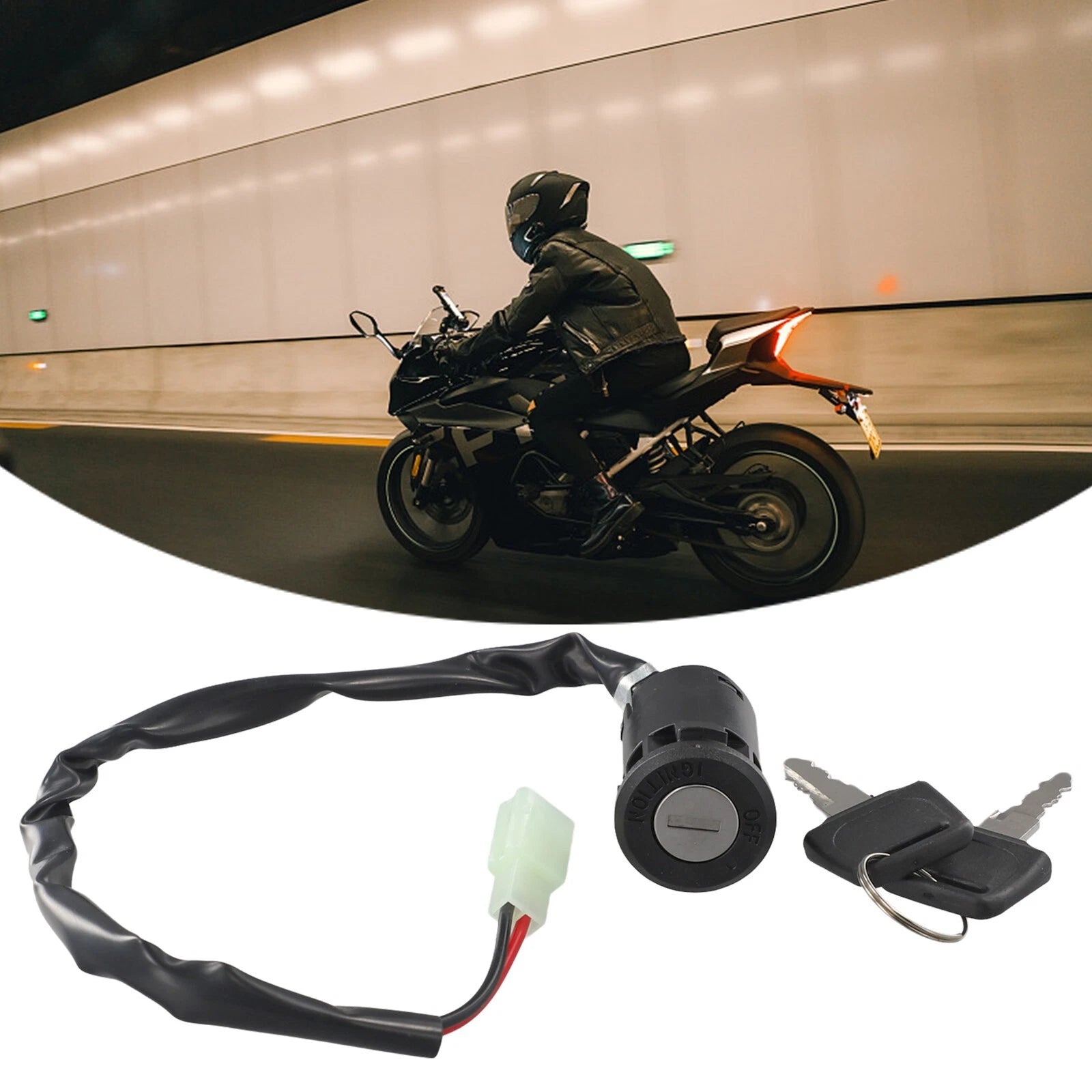 For Ignition Key Switch High Quality Electric Motorcycle For 2 Wire
