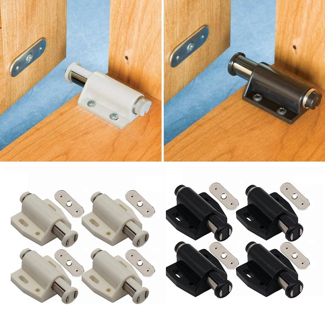 Single Magnetic Pressure Push Open Touch Latch Cabinets Door Drawer