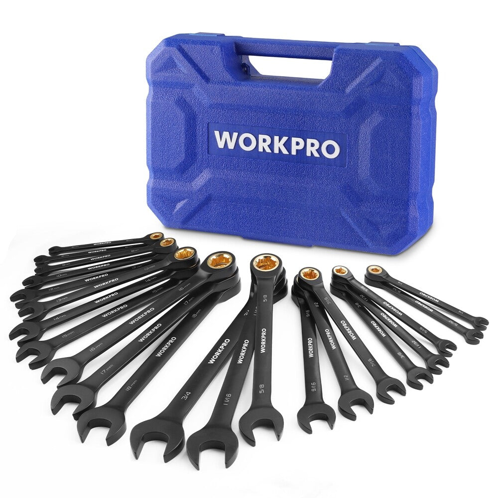 WORKPRO 22-Piece Ratcheting Wrench Set by WORKPRO