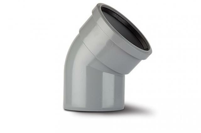 Polypipe 110mm 135° Soil Bend - Grey