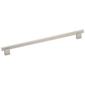 13-7/8" Long Modern Bridge Style Brushed Nickel Cabinet Pull Handle