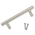 Rok Contemporary Euro Style Pull Brushed Nickel 3-3/4" (96mm) Hole