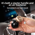 Car One Button Start Lever Ball Decoration Sticker Push Start Switch