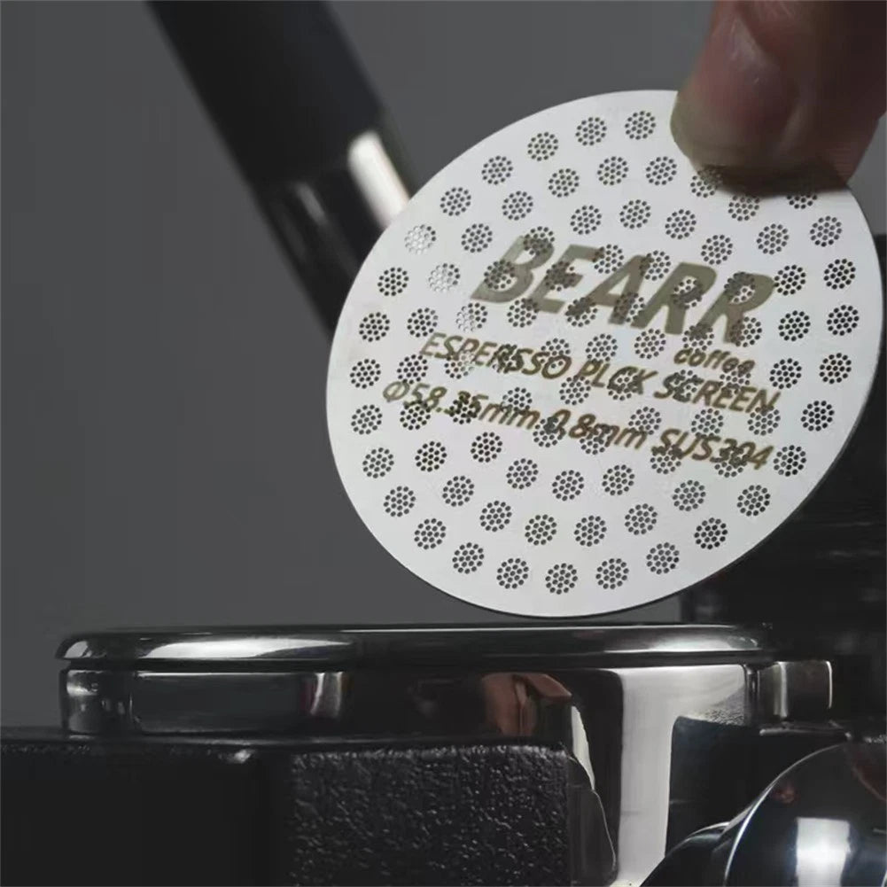 Espresso Puck Screen Filtration Accuracy 0.18mm Thin Design 0.8mm