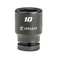 Capri Tools Shallow Impact Socket, 1/4 In. Drive, 6-point, Metric 4