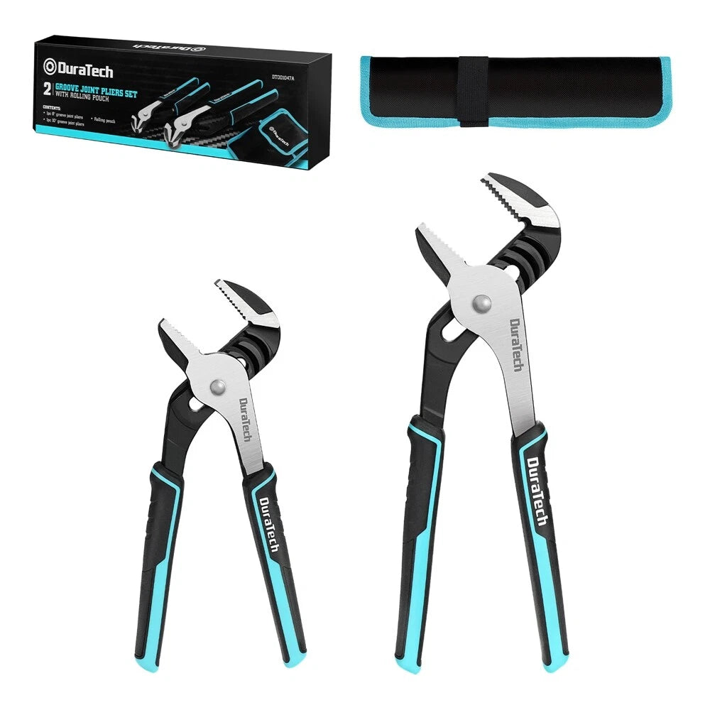 Duratech Groove Joint Plier Set 10&8inch Adjustable Water Pump Plier