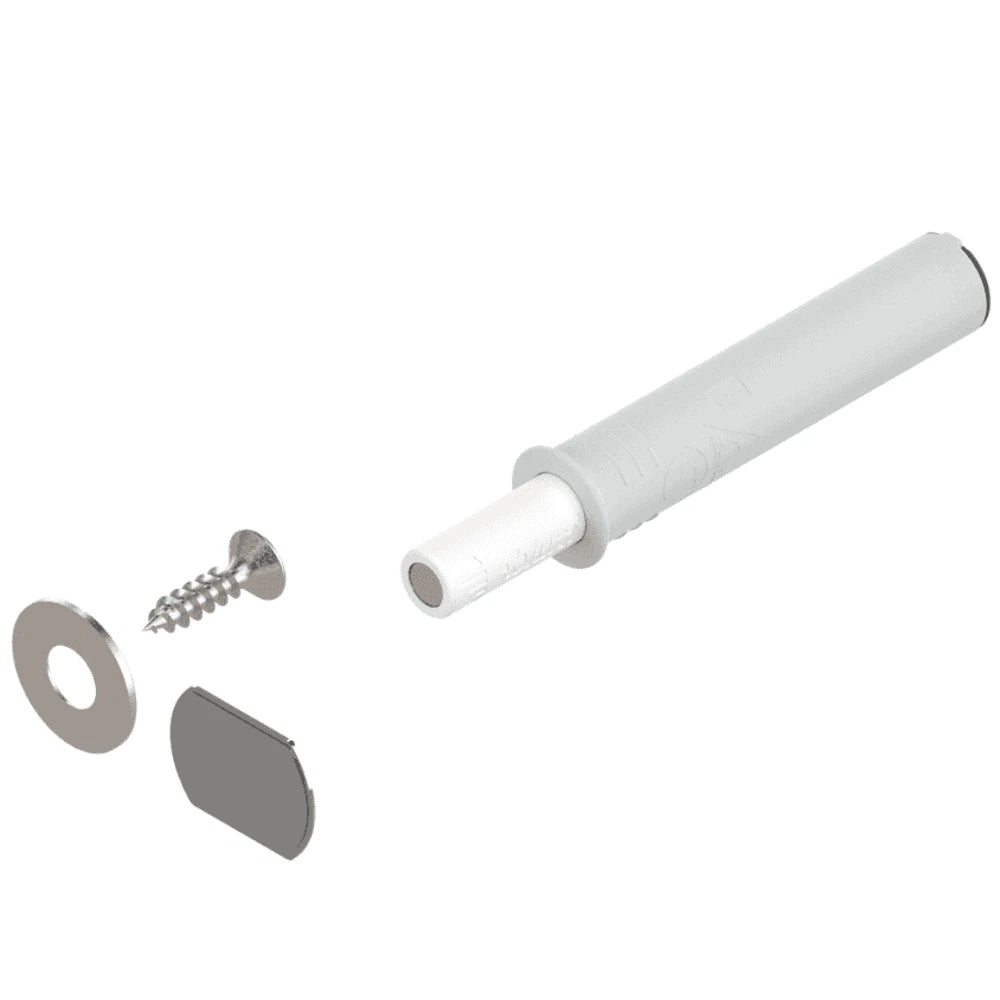 Blum Tip-on Set Magnetic Push To Open Standard Doors White 956.1004whi