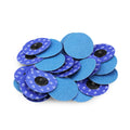 50 Pack - 3" Zirconia 40 Grit Quick Change Sanding Disc Black Hawk