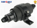 An -6 (an6 Jic-6) Black Anodised Billet Fuel Filter 10 Micron and