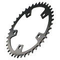 Sleek Black Aluminum Alloy Chainring For Efficient Road Cycling