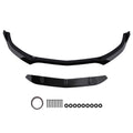 Front Bumper Lip for Mercedes W205 C63 AMG S 2015-2021 Sedan Wagon Black