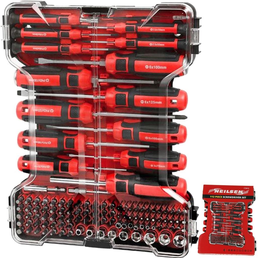 Bluespot 12pc Magnetic Hex Bolster Screwdriver Set by BlueSpot