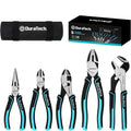 Duratech Pliers Set W/storage Bag Carbon Steel 6" Diagonal Cutting
