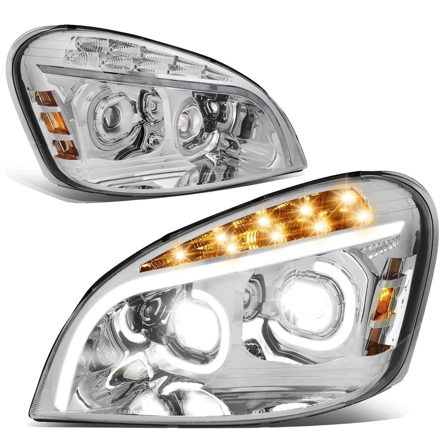 Fit 08-17 Cascadia Full Led C-halo Drl Projector | Built Supply Co