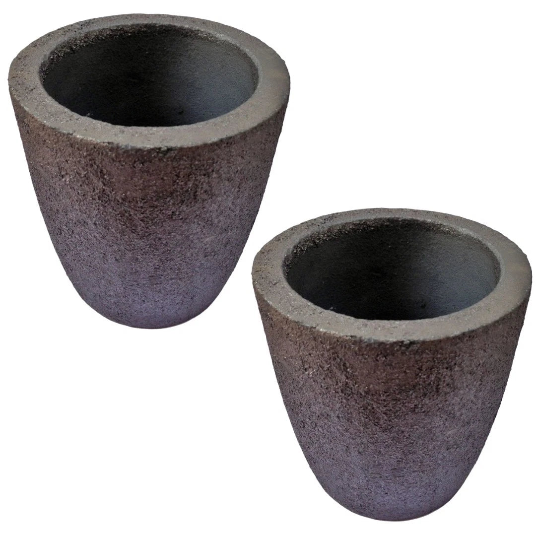 Set Of 2 Foundry Crucibles 1kg No.1 | Gold, Silver, Copper & Aluminum
