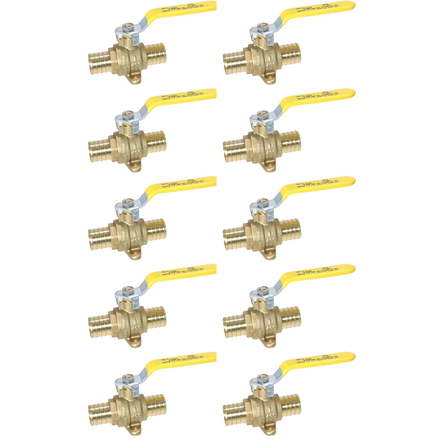 XFITTING 1" Pex B Ball Valve with Drop Ear 10 Pack