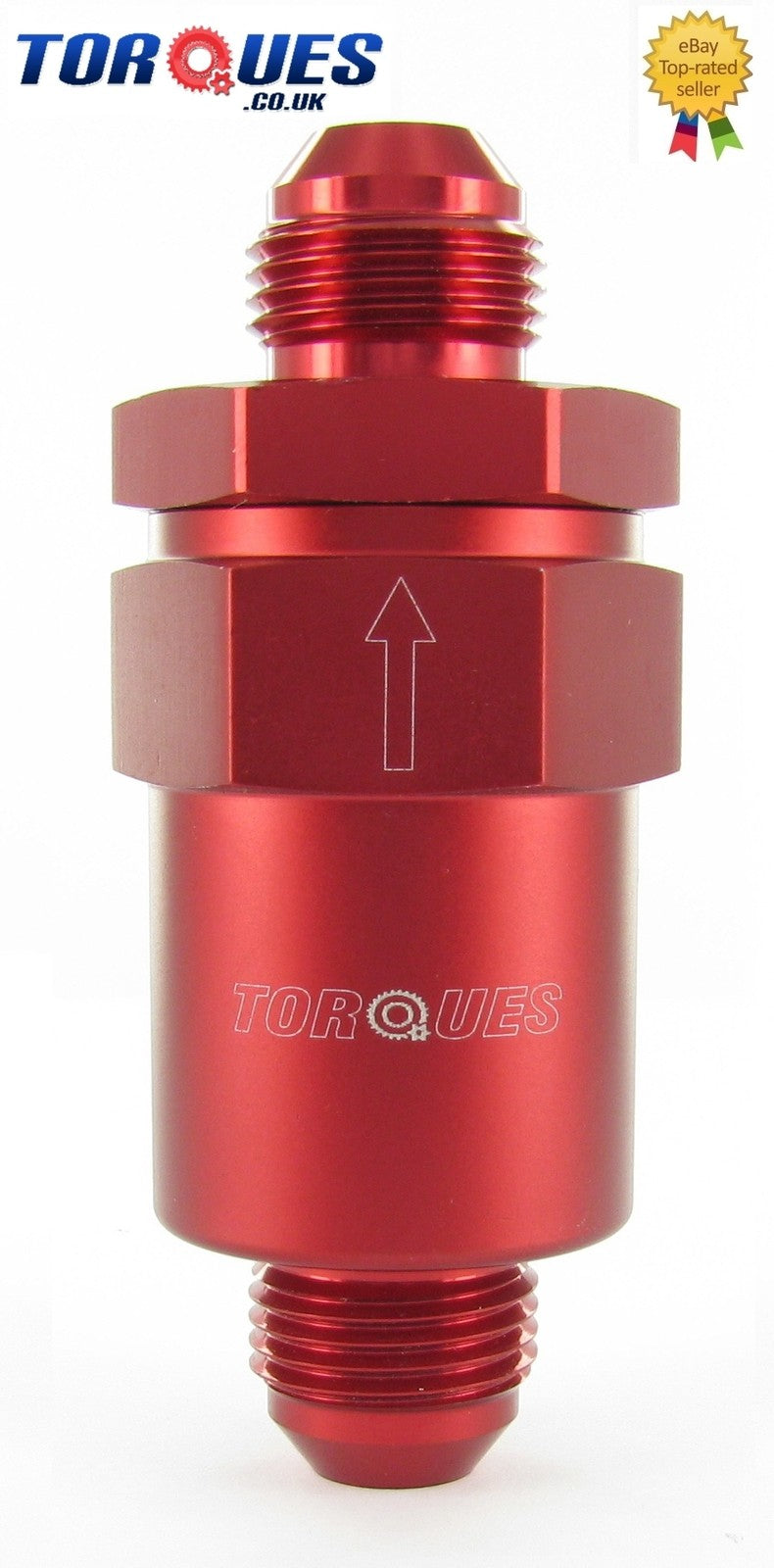 AN -8 (8AN AN08 -08JIC ) Red Anodised Billet Aluminium Fuel Filter 30