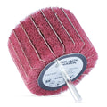 10 Pack - 3” x 2” x ¼” Mounted Interleaf Flap Wheels Red (Medium) Sand