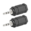 Simple Installation 3.5mm 2.5mm Audio Jack Converter Nickel Plated