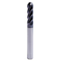 1PC 3/8" Dia 1/2" LOC 4 FLUTE BALL NOSE CARBIDE END MILL FOR ALL STEEL USA SELL