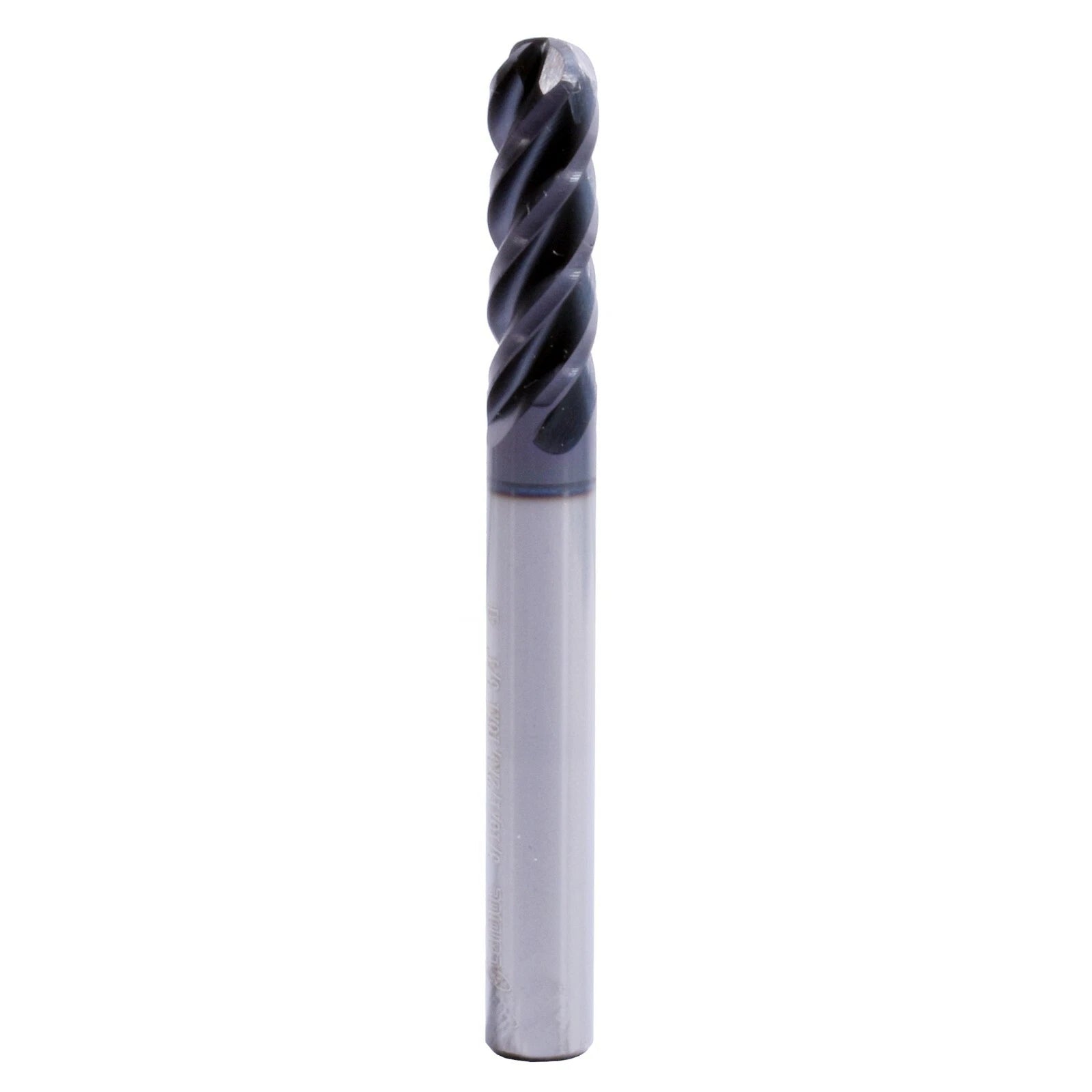 1PC 3/8" Dia 1/2" LOC 4 FLUTE BALL NOSE CARBIDE END MILL FOR ALL STEEL USA SELL