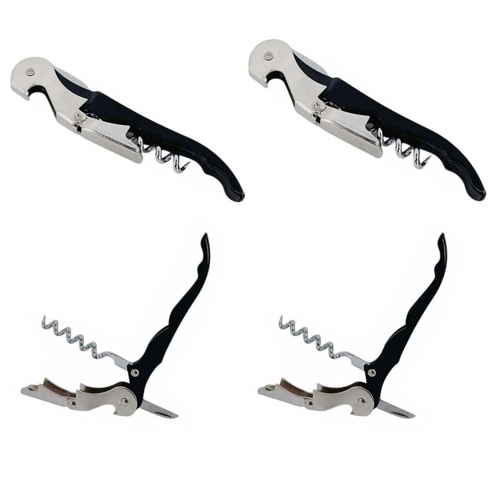 4-3/4" Waiters Corkscrew Wine Opener With Foil Cutter And Bottle