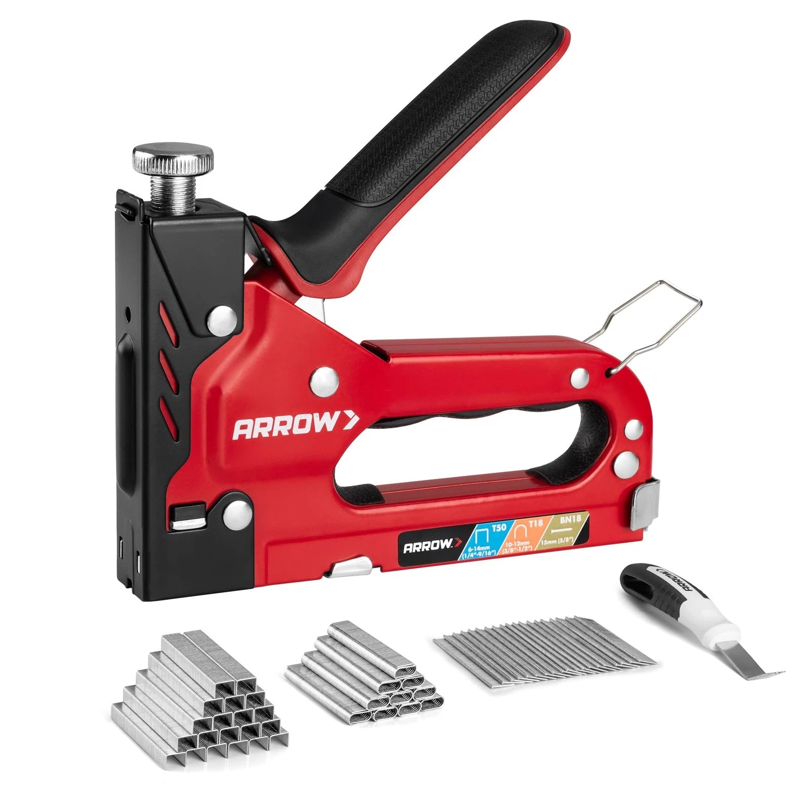 Arrow Heavy Duty 3 In 1 Hand Staple Gun Tacker With 3000 Staples W/
