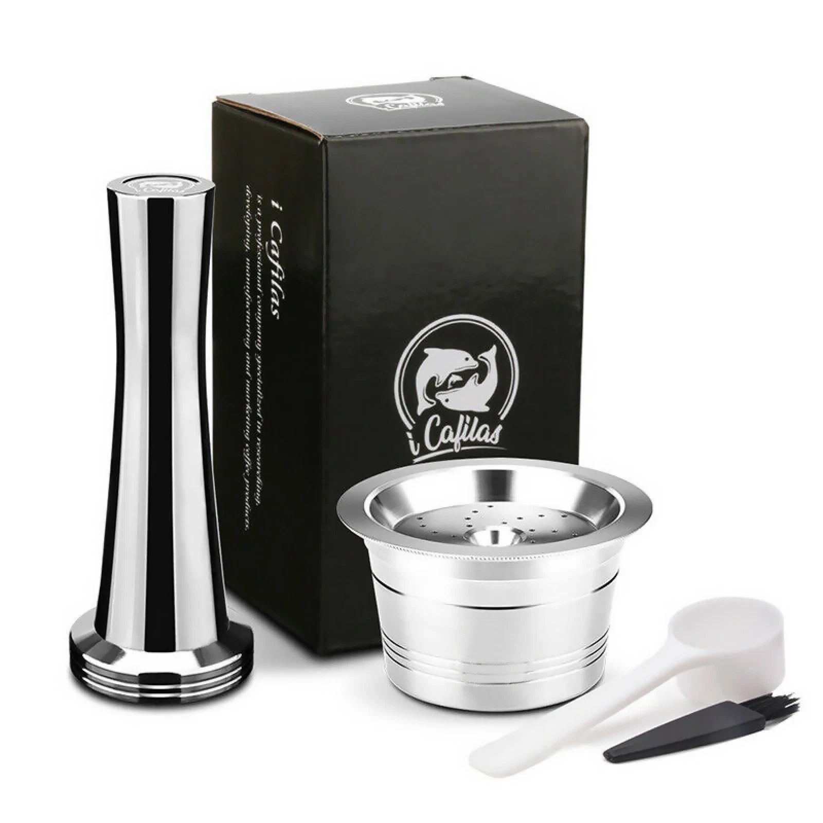 Reusable Filter Coffee Capsule Pods Tamper Braush | Built Supply Co