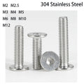 A2 304 Stainless Steel Socket Cap Screws M2-M5