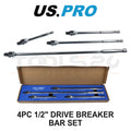 Us Pro Tools 1/2" Drive Breaker Bar Set 8-24" Eva Tray 4173
