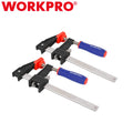 WORKPRO 2PCS Steel Bar Clamps Set 6" Quick-Release Bar Clamps 600 Lbs Load Limit
