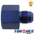 AN-8 30 Degree Swivel Seal Hose Fitting - Black by Unbranded