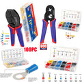 Crimping Tool Kit with 100/800PCS Terminal Connectors by Unbranded
