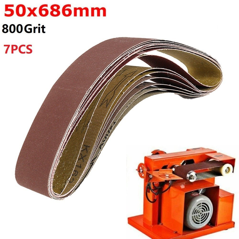 7* 120-1000 Grit Sanding Belts Abrasive Sandpaper For Metal Wood Grinding ToolsO