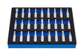 Bluespot 1/4 Drive Mixed Bit Socket Set Torx Hex Spline Sl Ph Pz 37mm