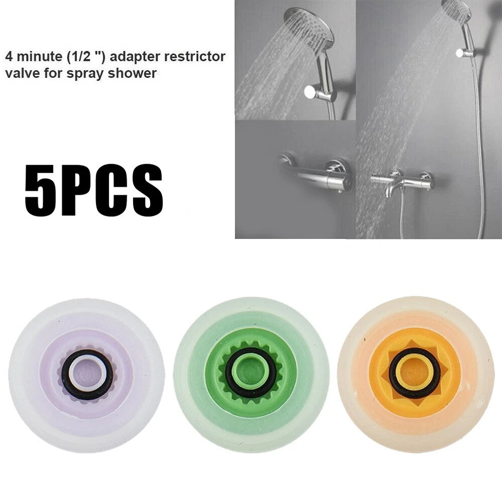New Shower Flow Reducer Limiter Set Water Saving 4/6/7 L/min Hose