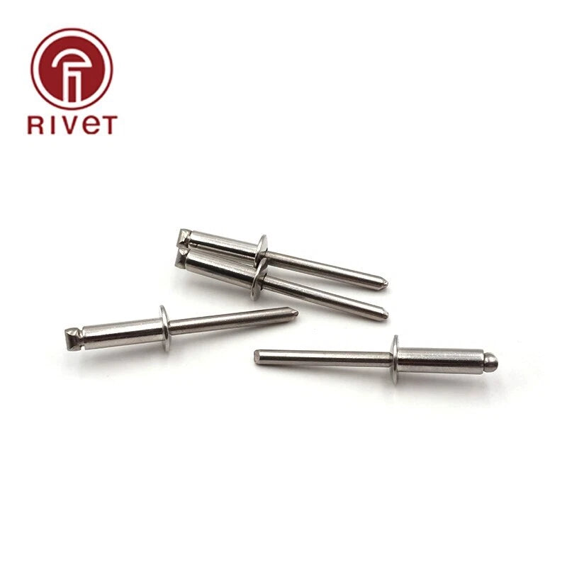 200PCS M4.8 DIN IOS15983 Blind Rivet Round Head Open Type Csk Head Pop
