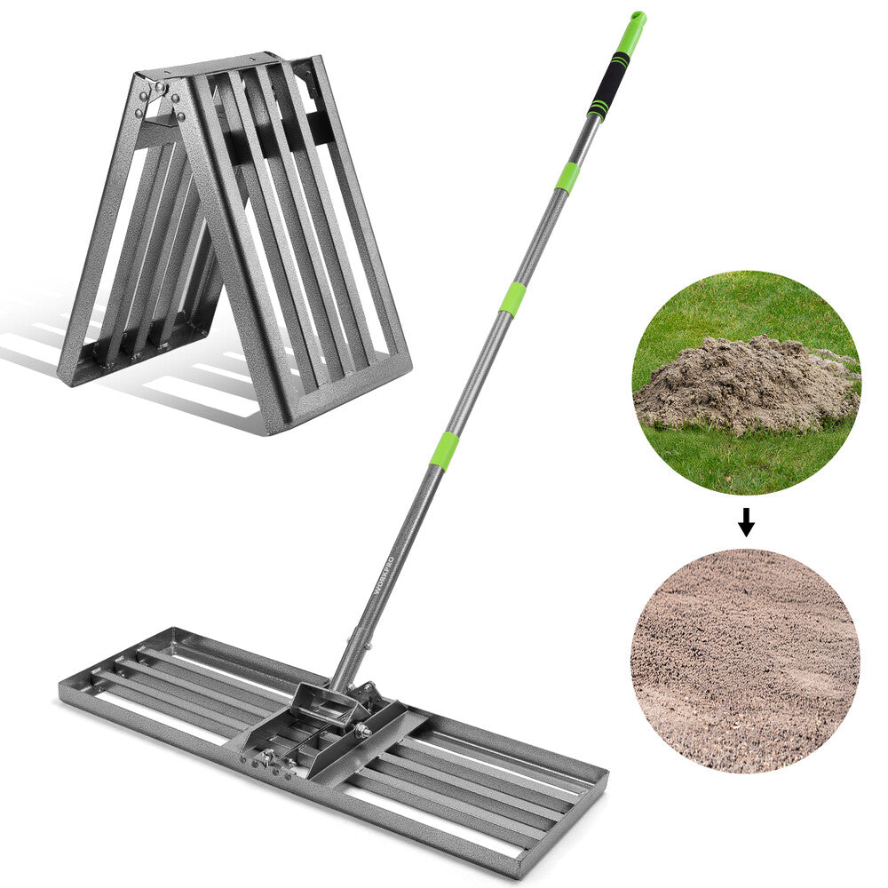 WORKPRO Lawn Leveling Rake 30” x 10” Ground Plate Yard Level