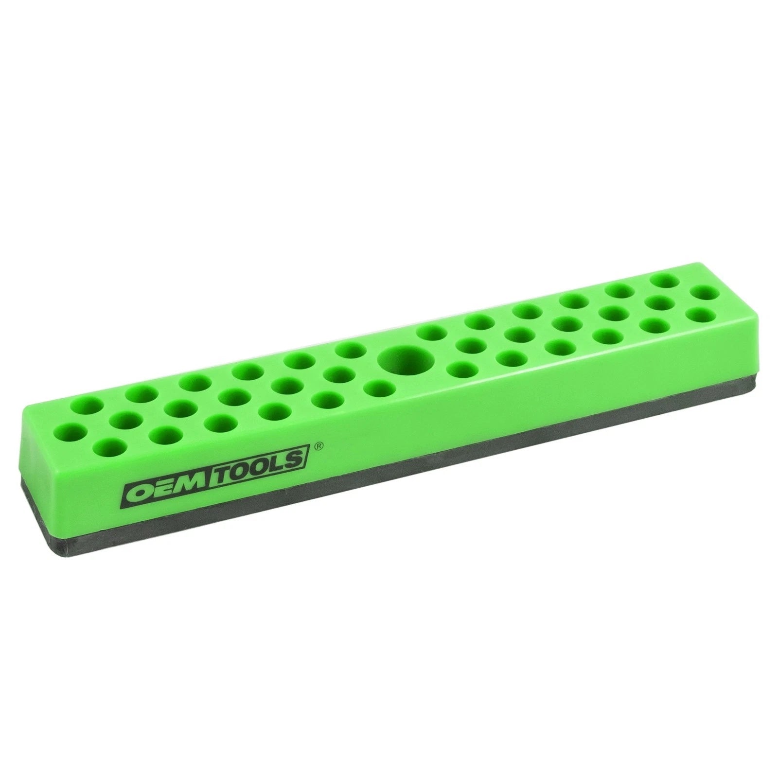 Oemtools Magnetic Bit Holder Organizer, 1/4" Hex, 37 Slot, Green 24144