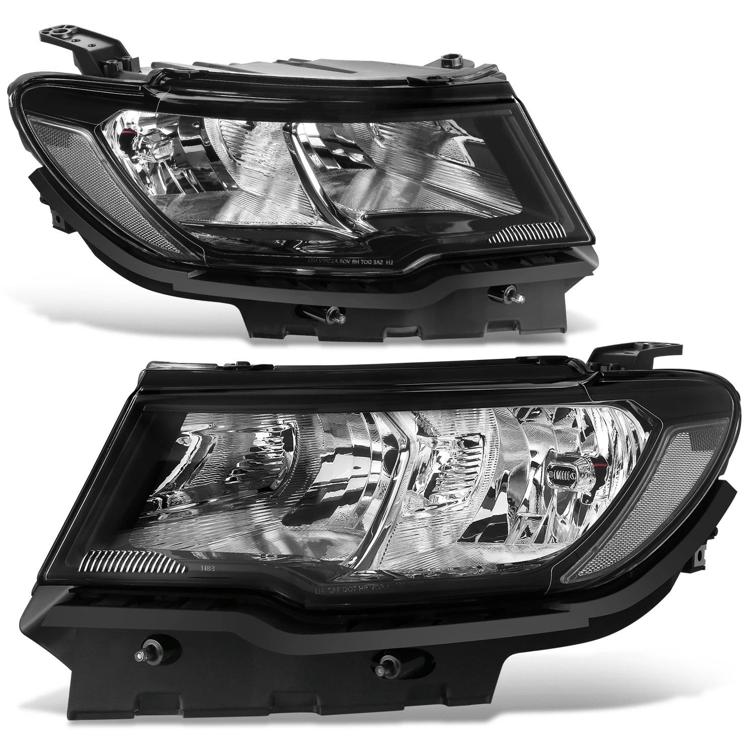 Fit 17-21 Jeep Compass Factory Style Black Housing | Built Supply Co