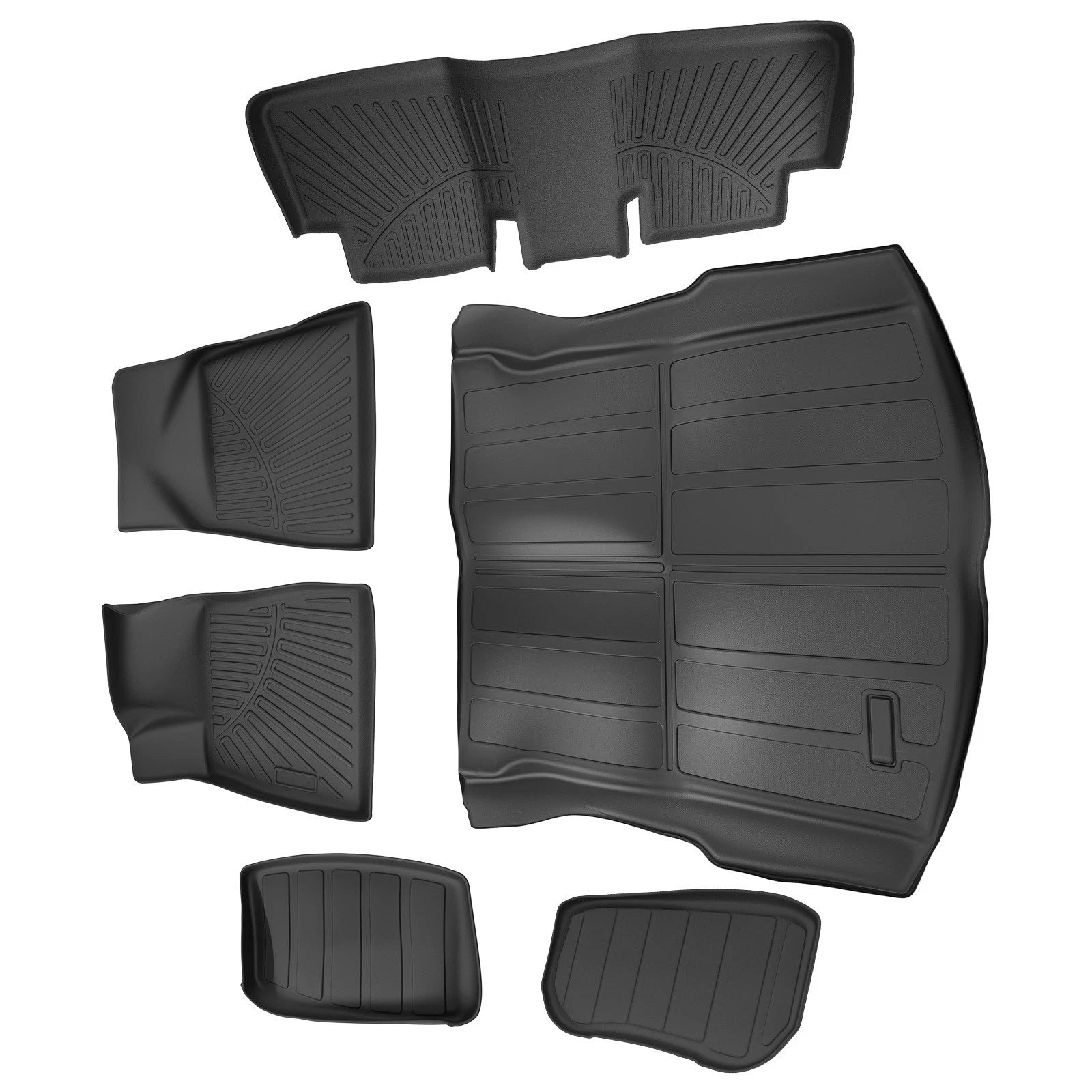 All-Weather Carpet Floor Mats for Tesla Model 3 Highland 2024-2025 TPE Black