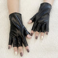 Women's Patent Leather Fingerless Gloves For Cosplay Party And Stage