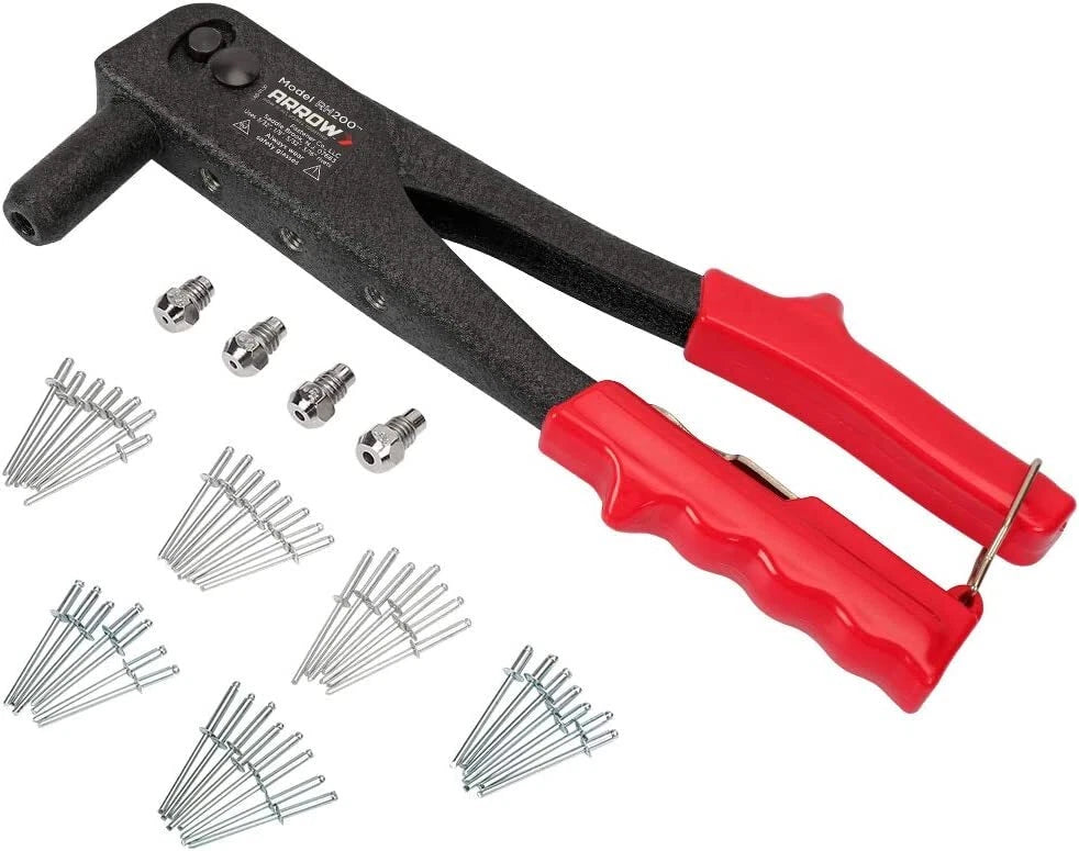 Arrow Heavy Duty Riveter Kit, Professional Pop Rivet Gun W/assorted