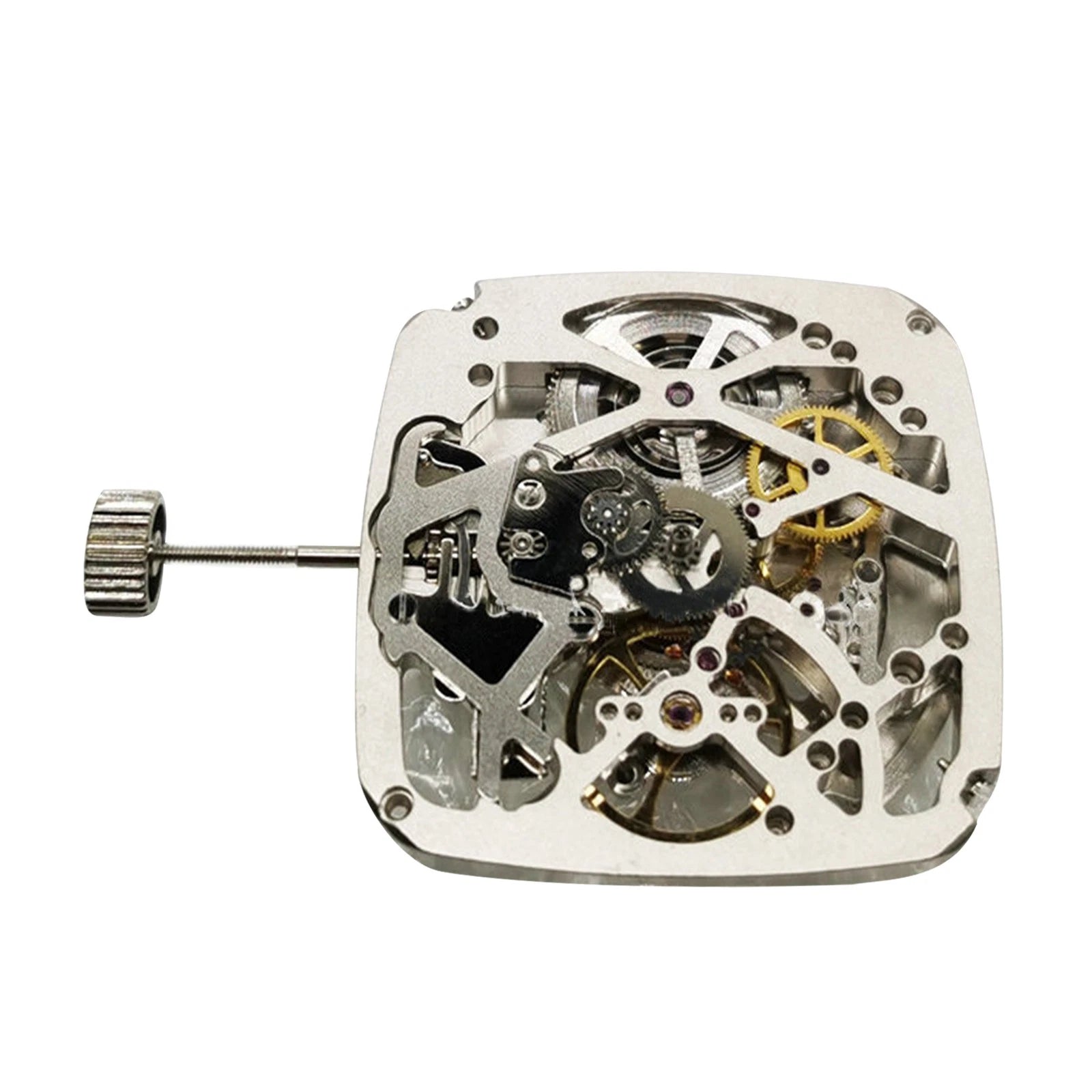 Tianjin St25 St2553 Hollow 3 Hands Automatic Square Mechnical Watch