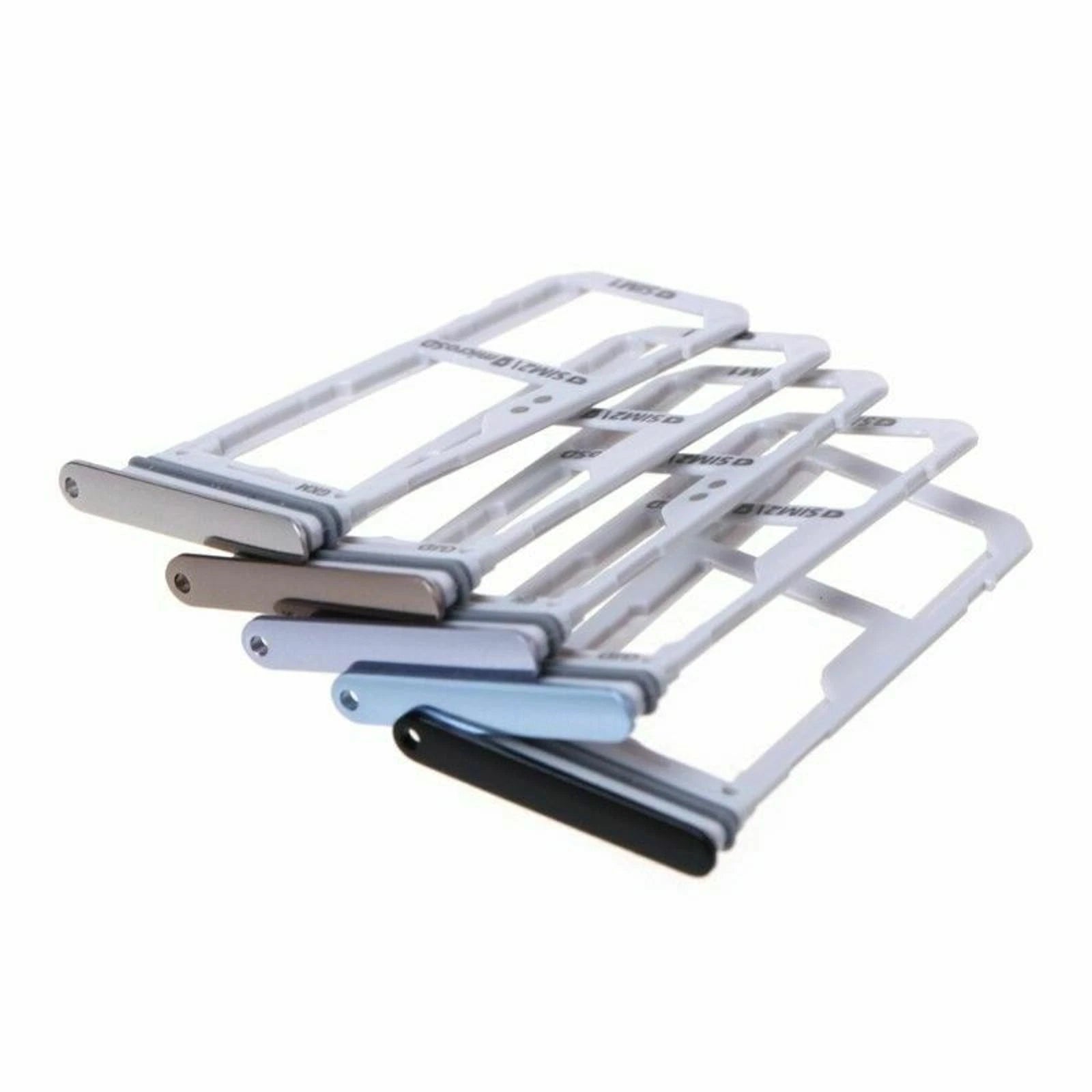 Original Dual Sim Card+micro Sd Holder Slot Tray For Samsung Galaxy